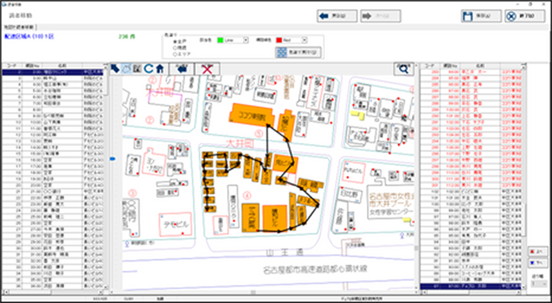 地図を使った読者移動
